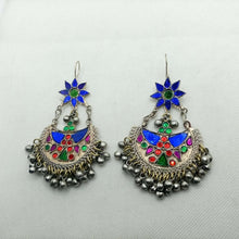 Load image into Gallery viewer, Multicolor Kuchi Vintage Massive Earrings
