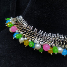 Load image into Gallery viewer, Vintage Statement Choker Necklace With Multicolor Beads
