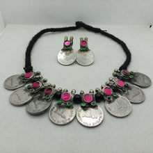 Load image into Gallery viewer, Vintage Coins Necklace With Earrings
