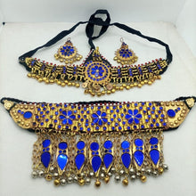 Load image into Gallery viewer, Golden Tone Handmade Tribal Jewelry Set
