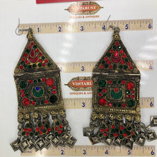 Load image into Gallery viewer, Vintage Kuchi Antique-inspired Earrings

