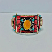 Load image into Gallery viewer, Handmade Nepalese Vintage Cuff Bracelet
