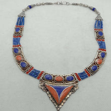 Load image into Gallery viewer, Ethnic Handmade Nepalese Stones Tribal Choker Necklace
