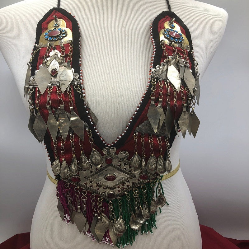 Turkmen Big Pendant Style Necklace, Turkmen Pendant Necklace