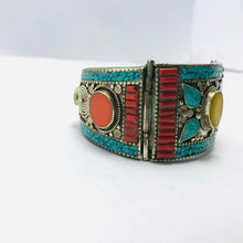 Load image into Gallery viewer, Handmade Nepalese Vintage Cuff Bracelet
