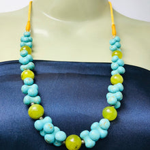 Load image into Gallery viewer, Turquoise Stone Beaded Necklace, Beaded Choker Stone Necklace
