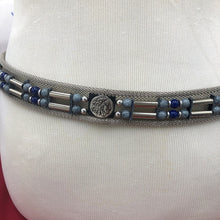 Load image into Gallery viewer, Hippie  Embellished With Beads and Motifs  Silver Buckle Belt
