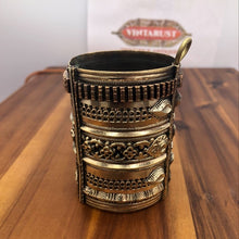 Load image into Gallery viewer, Handmade Afghan Golden Vintage Handcuff Bracelet, Boho Style, Boho jewelry
