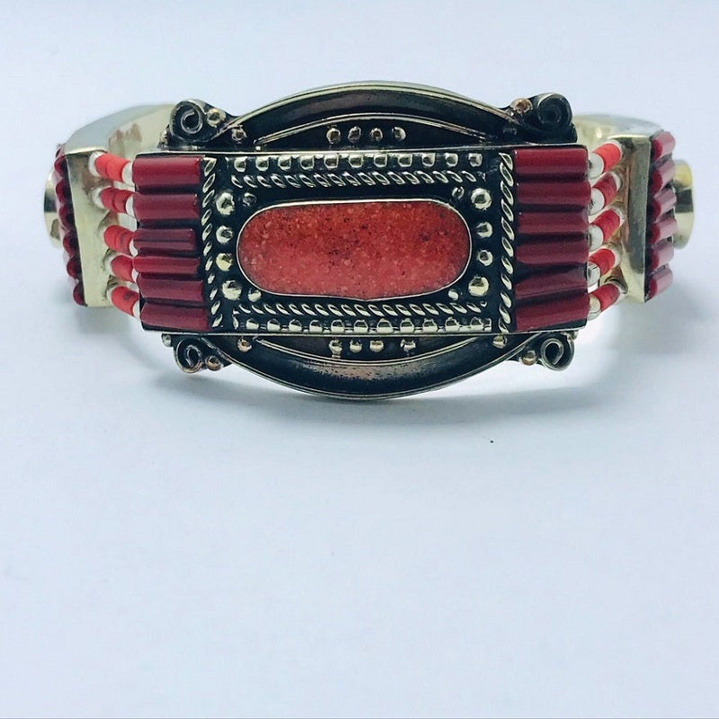 Nepalese Bracelet, Handmade Bracelet With Stones and Beads, Nepalese Jewelry