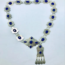 Load image into Gallery viewer, Turkman Belly Chain Inlaid With Lapis Stones
