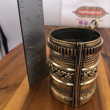 Load image into Gallery viewer, Handmade Afghan Golden Vintage Handcuff Bracelet, Boho Style, Boho jewelry
