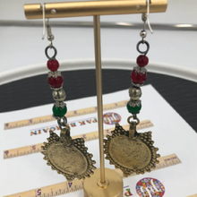 Load image into Gallery viewer, Ethnic Dangle Earrings With Coins
