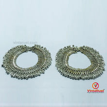 Load image into Gallery viewer, Silver Kuchi Handmade Tribal Anklets Pair
