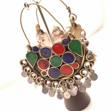 Load image into Gallery viewer, Multicolor Light weight Earrings With Silver Bells

