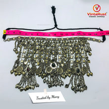 Load image into Gallery viewer, Kuchi Silver Oversized Vintage Necklace, Tribal Choker
