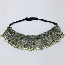 Load image into Gallery viewer, Silver Kuchi Vintage Choker Necklace With Tassels
