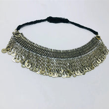 Load image into Gallery viewer, Silver Kuchi Vintage Choker Necklace With Tassels

