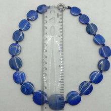 Load image into Gallery viewer, Lapis Lazuli Beaded Stone Necklace Choker, Tribal Stone Necklace
