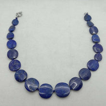 Load image into Gallery viewer, Lapis Lazuli Beaded Stone Necklace Choker, Tribal Stone Necklace
