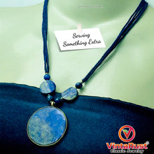 Load image into Gallery viewer, Lapis Lazuli Big Stone Pendant Necklace
