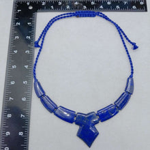 Load image into Gallery viewer, Lapis Choker Necklace, Lapis Lazuli Vintage Choker Necklace
