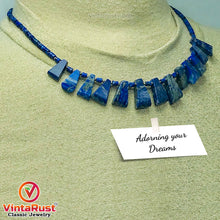 Load image into Gallery viewer, Lapis Lazuli Stone Beaded Light Weight Necklace
