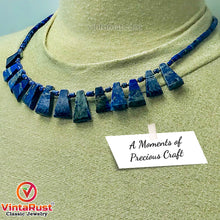 Load image into Gallery viewer, Lapis Lazuli Stone Beaded Light Weight Necklace
