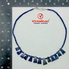 Load image into Gallery viewer, Lapis Lazuli Stone Beaded Light Weight Necklace
