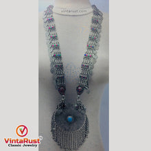 Load image into Gallery viewer, Mala Style Long Chain Massive Pendant Necklace
