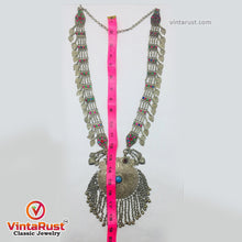 Load image into Gallery viewer, Mala Style Long Chain Massive Pendant Necklace
