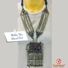 Load image into Gallery viewer, Vintage Kuchi Classic Pendant With Dangling Bells
