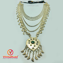 Load image into Gallery viewer, Multilayers Massive Vintage Bib Necklace With Pendant
