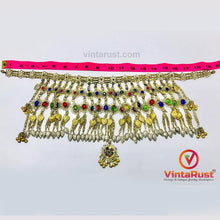 Load image into Gallery viewer, Massive Vintage Choker Necklace With Multicolor Glass Stones
