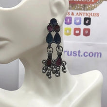 Load image into Gallery viewer, Antique Dangle Mirror Earrings
