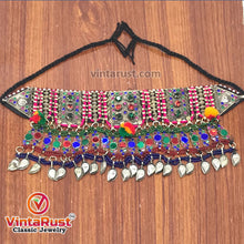 Load image into Gallery viewer, Multicolor Glass Stone Choker Necklace

