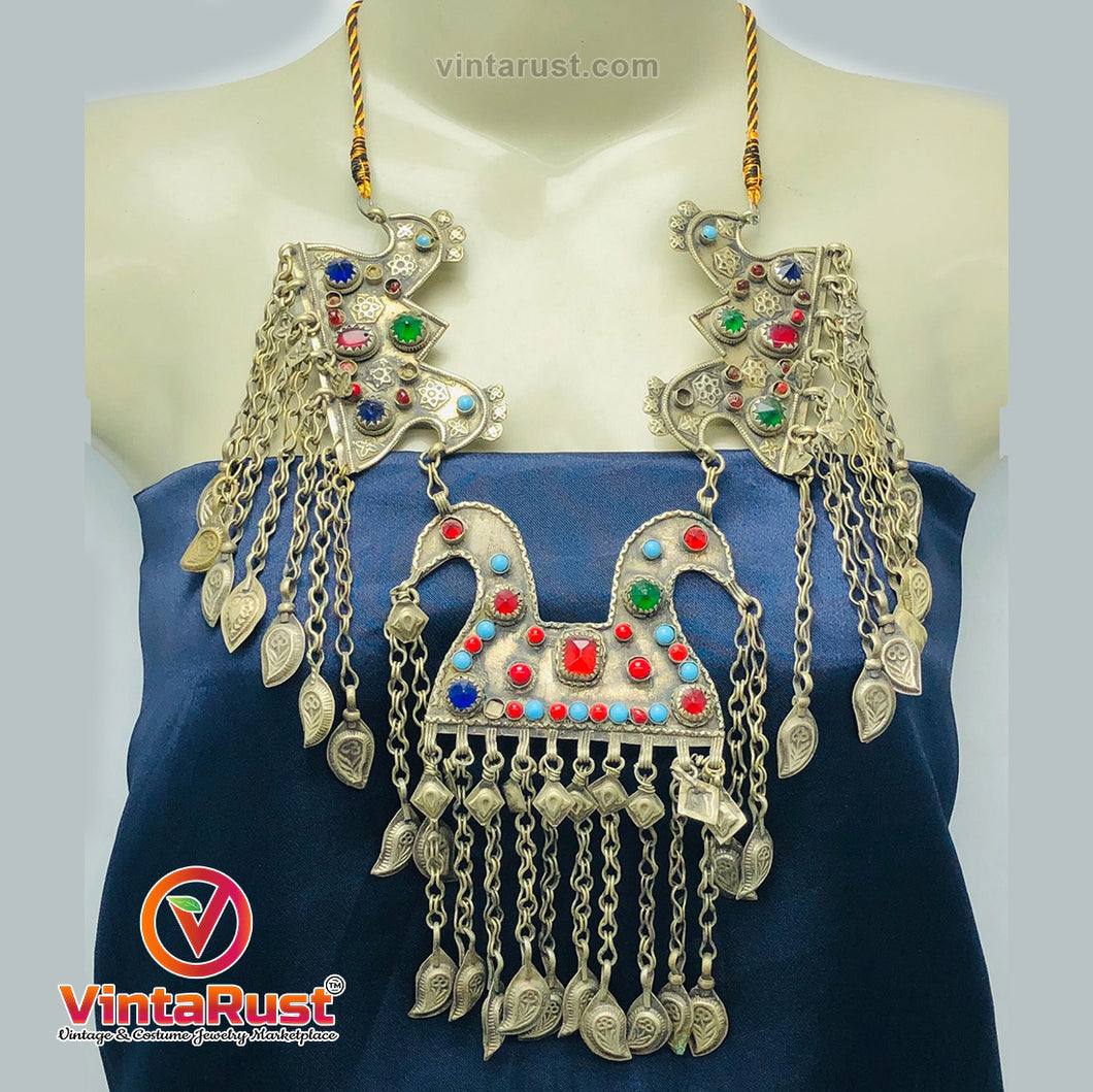 Vintage Necklace With Three Pendants