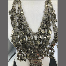 Load image into Gallery viewer, Antique Silver Khuchi Tribal Bib Necklace

