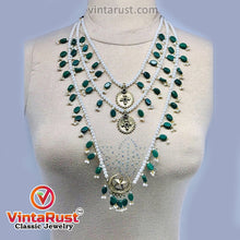 Load image into Gallery viewer, Pearls Beaded Multilayers Bib Necklace
