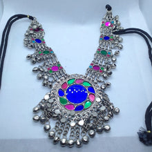 Load image into Gallery viewer, Tribal Pendant Necklace With Glass Stones
