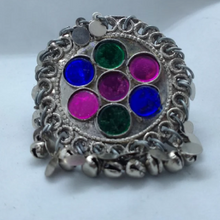 Load image into Gallery viewer, Silver Kuchi Handmade Ring, Ethnic Ring
