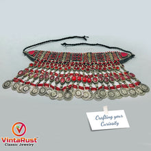 Load image into Gallery viewer, Traditional Handmade Choker With Red Glass Stones
