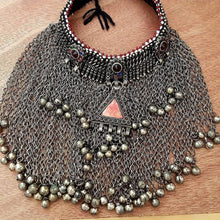 Load image into Gallery viewer, Traditional Kuchi Choker Necklace With Silver Bells
