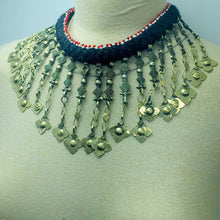 Load image into Gallery viewer, Tribal Afghan Dangling Tassels Choker Necklace
