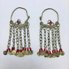 Load image into Gallery viewer,  Tribal Antique Earrings With Long Tassels
