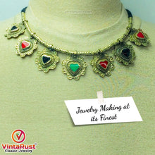 Load image into Gallery viewer, Tribal Antique Necklace and earrings Jewelry Set
