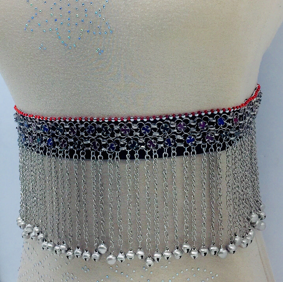 Tribal Chain Belt With Long Dangling Bells – Vintarust