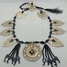 Load image into Gallery viewer, Tribal Black Stone Beaded Motif Jewelry Set
