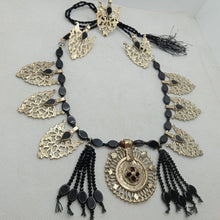 Load image into Gallery viewer, Tribal Black Stone Beaded Motif Jewelry Set
