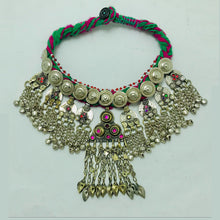 Load image into Gallery viewer, Tribal Necklace With Vintage Coins and Tassels
