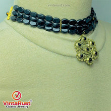 Load image into Gallery viewer, Tribal Handmade Stone Beaded Choker Necklace
